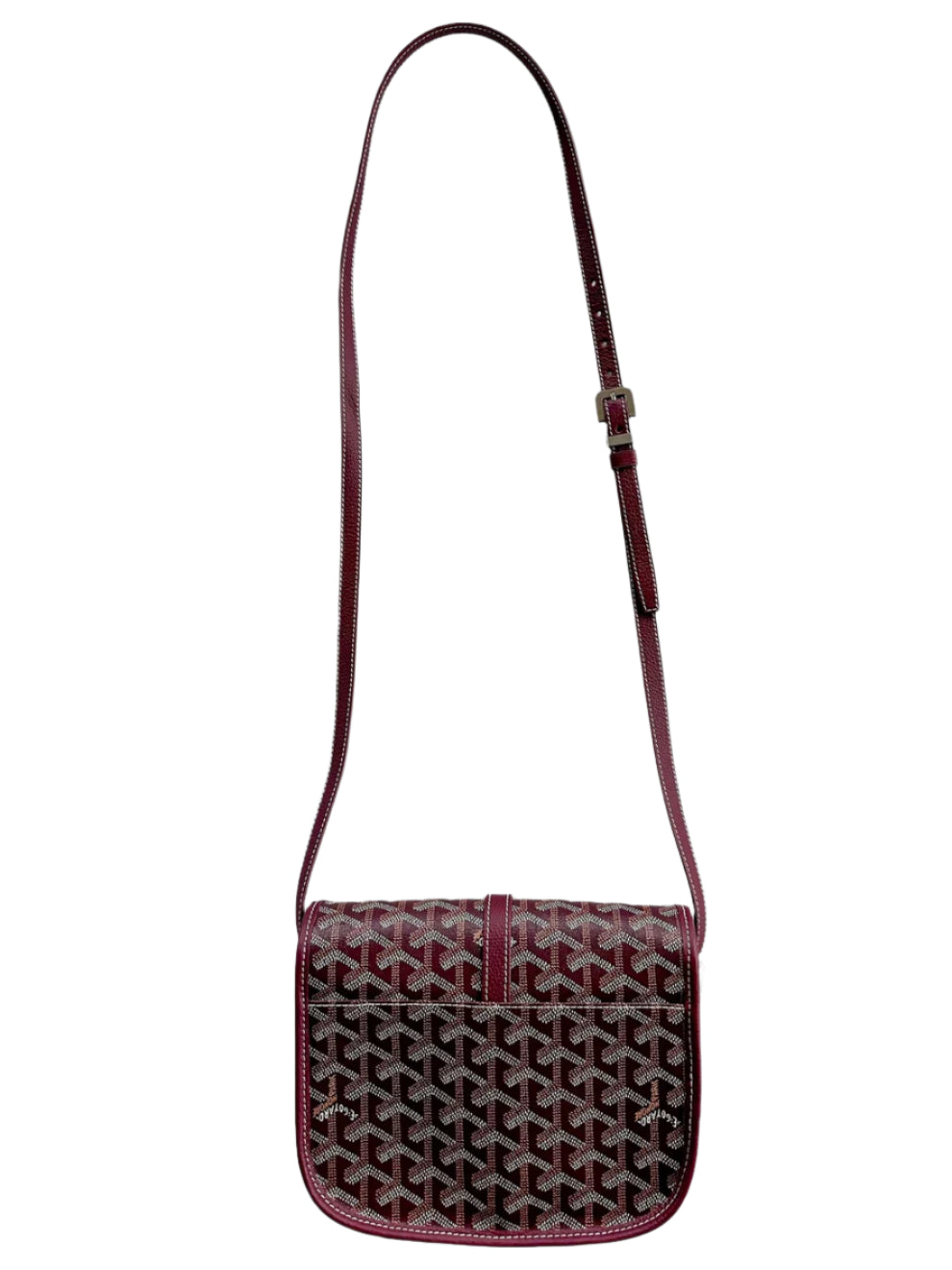 Burgundy Belvedere Messenger Bag