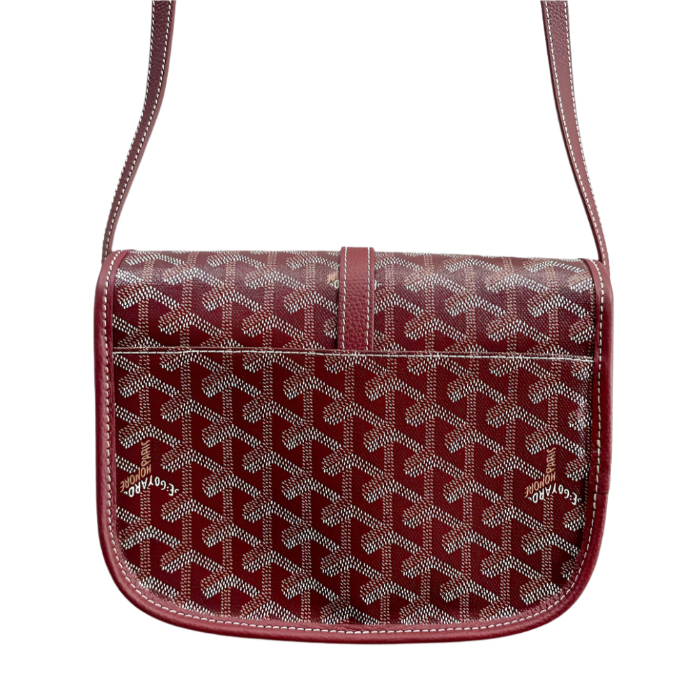 Burgundy Belvedere Messenger Bag