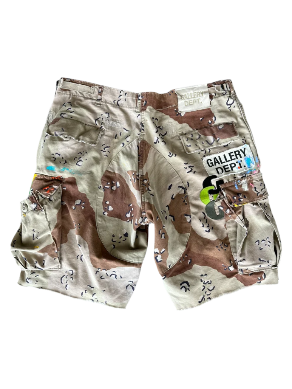 Desert Camouflage G Patch Cargo Shorts