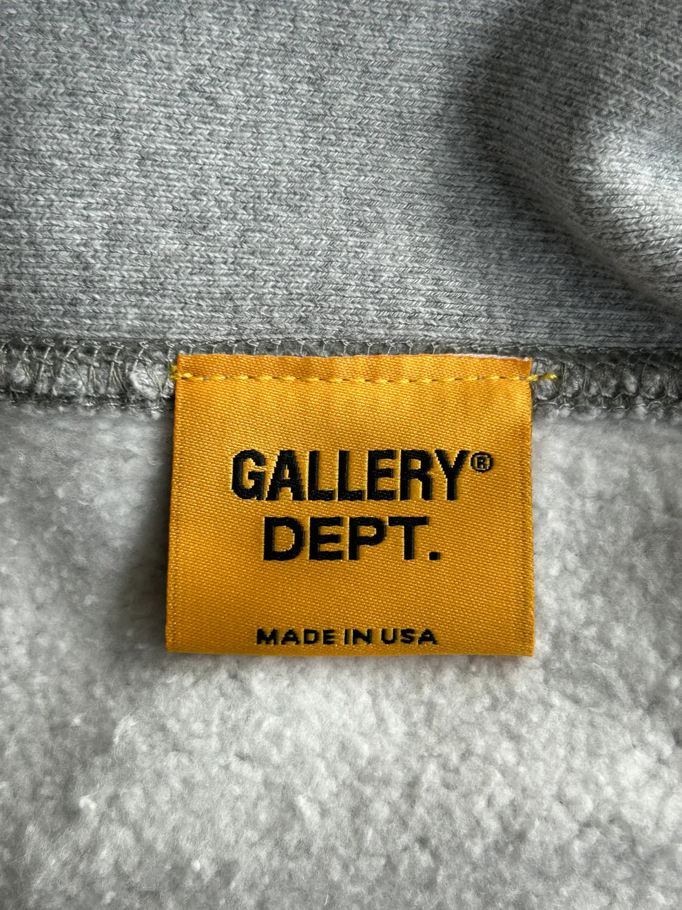 Grey & Black Dept Logo Hoodie