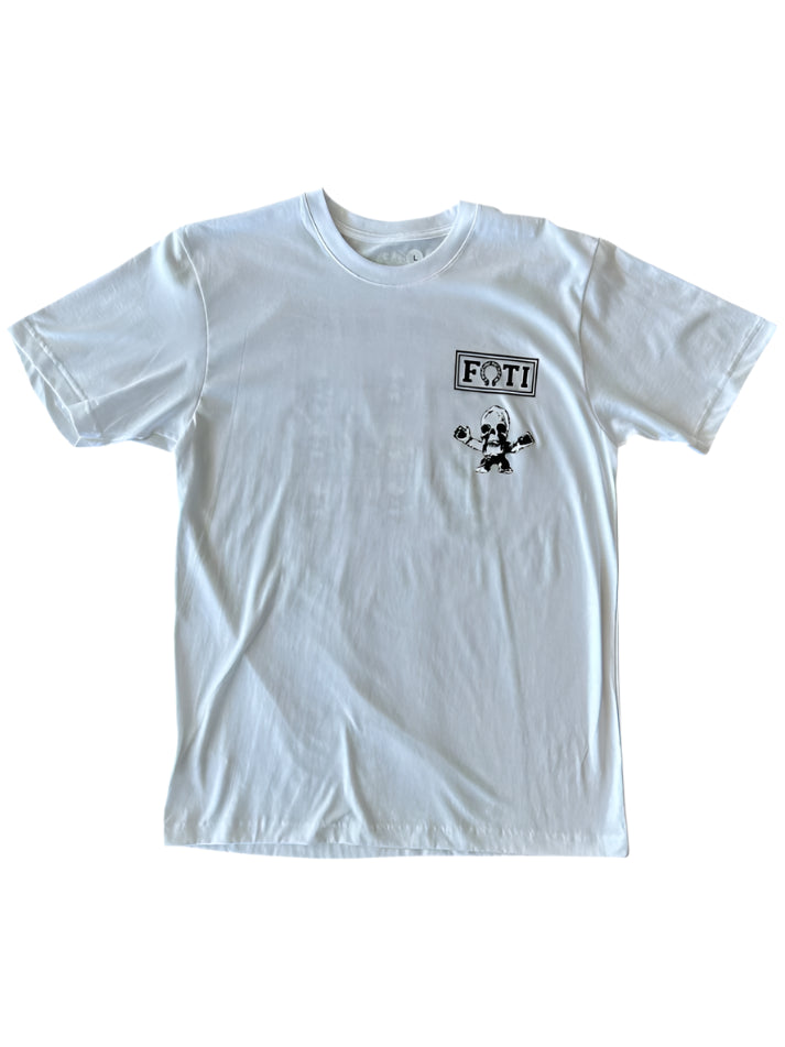 White Multicolor Foti Logo T-Shirt