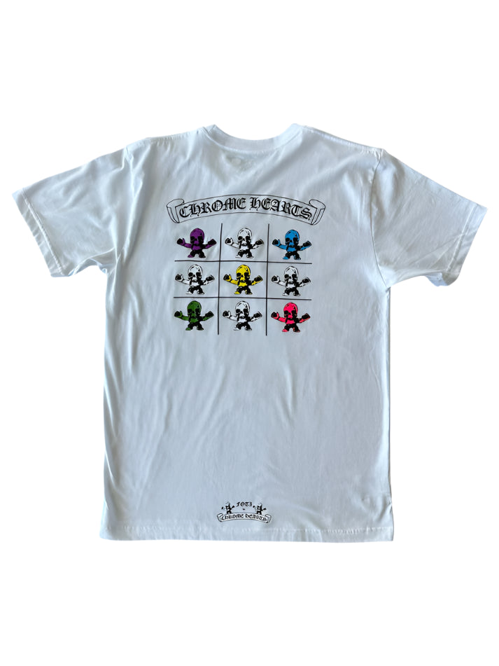 White Multicolor Foti Logo T-Shirt