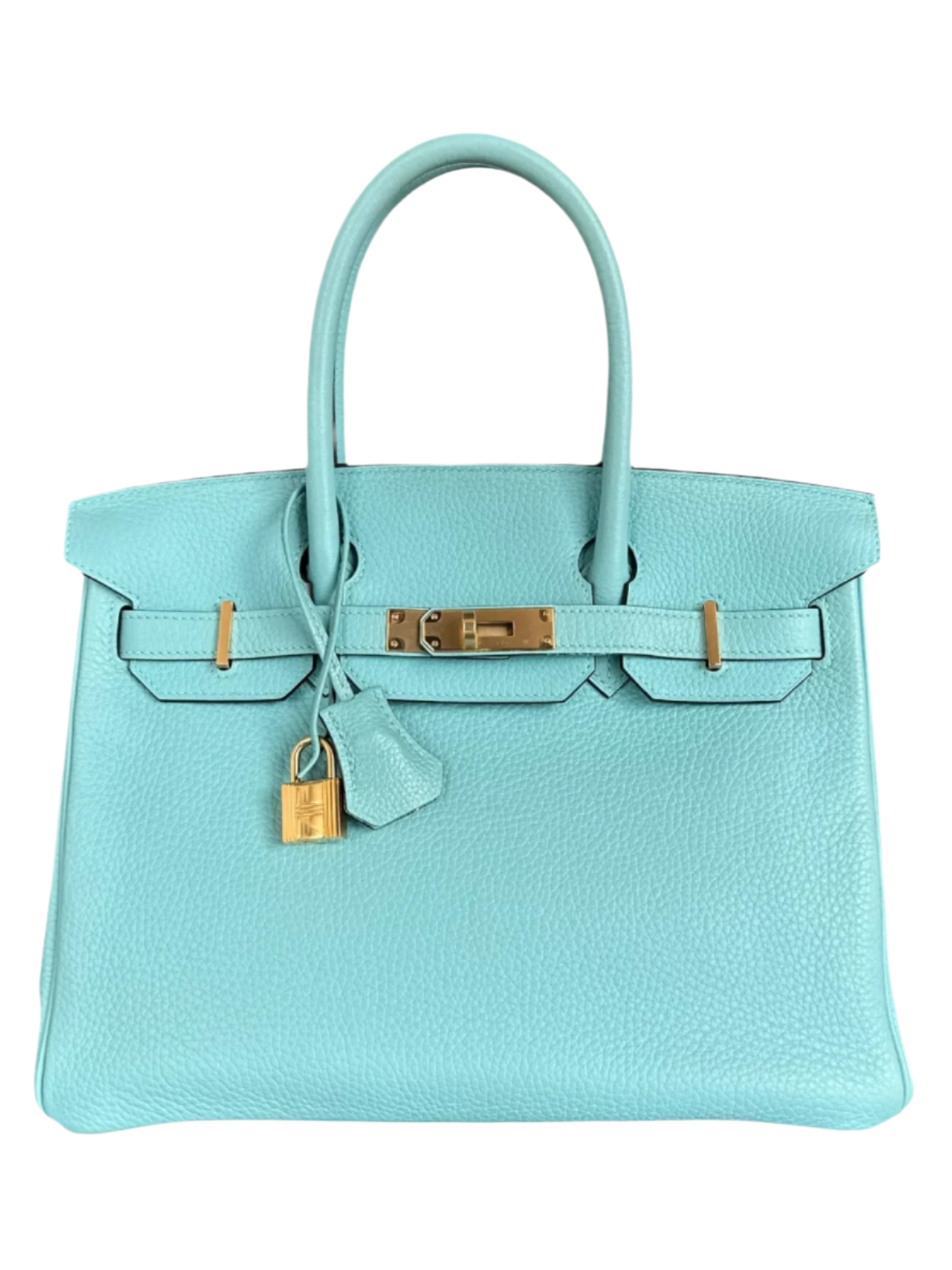Blue Atoll Birkin 30 in Togo Leather with Gold Hardware