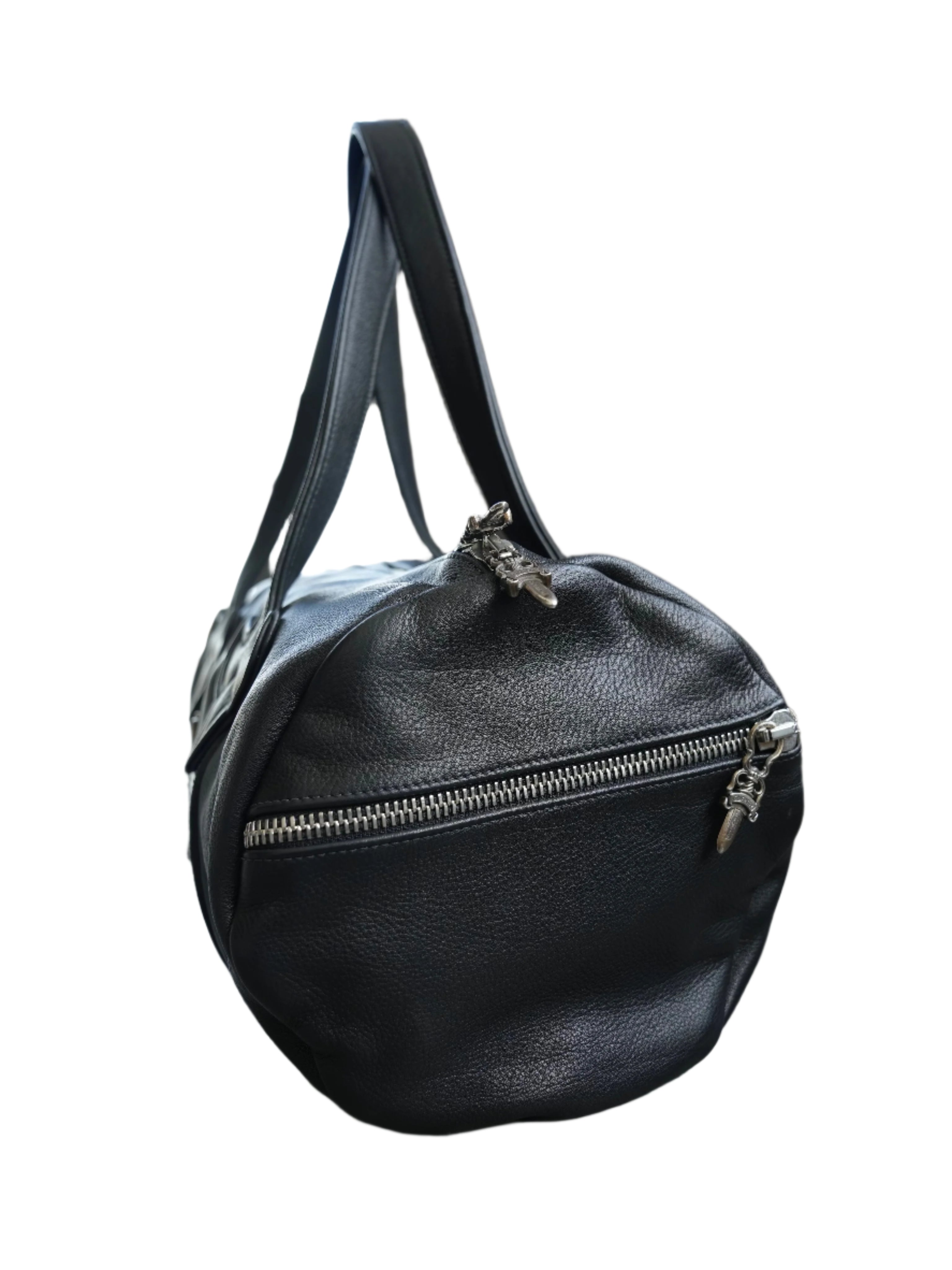 Chrome Hearts Leather Large Cross Duffle Bag