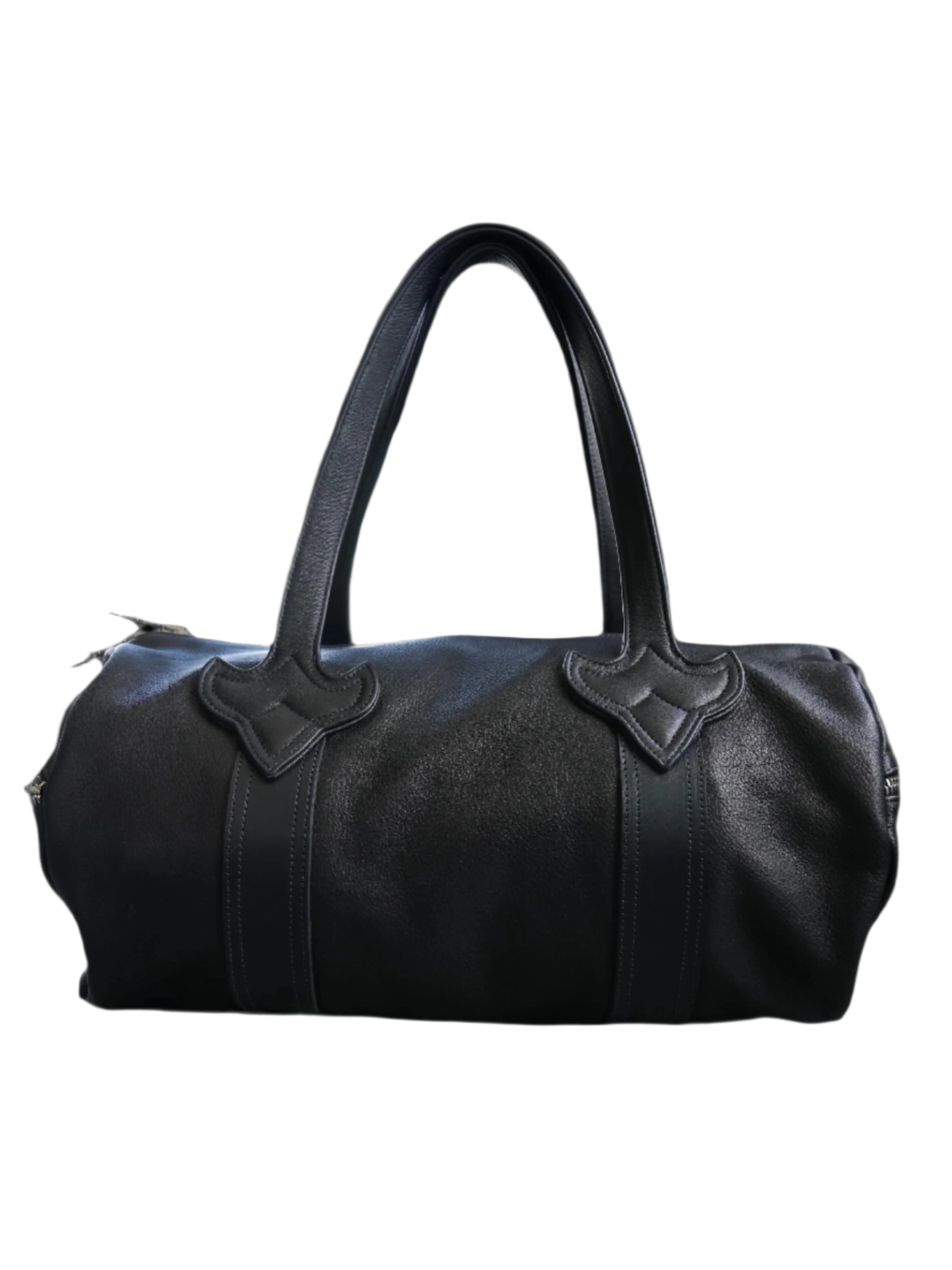 Chrome Hearts Leather Large Cross Duffle Bag
