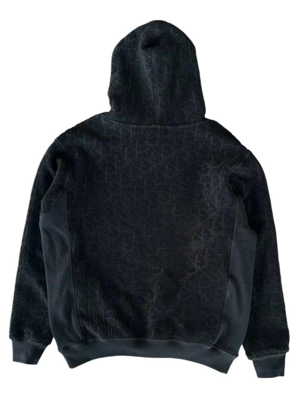 Black Oblique Towel Hoodie