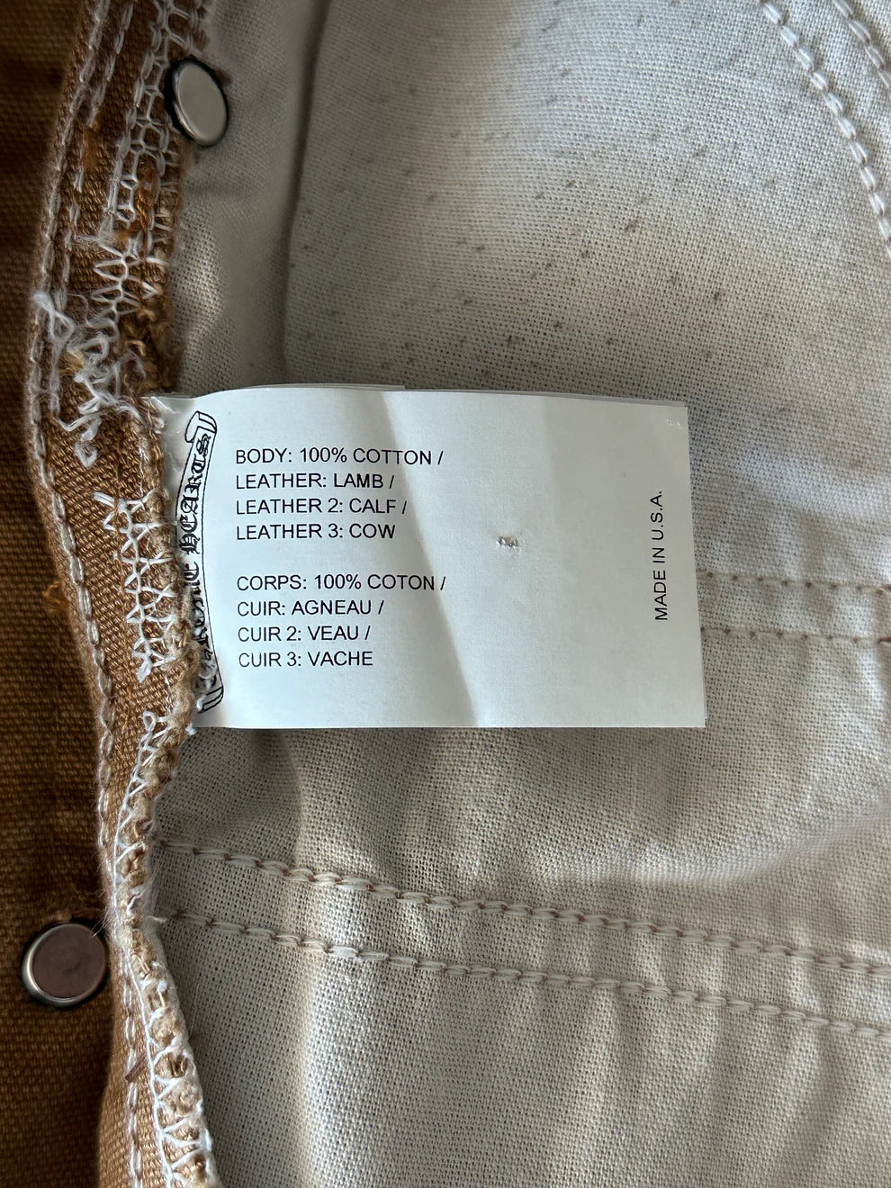 Carhartt Tan Sex Records Cross Patch Carpenter Jeans