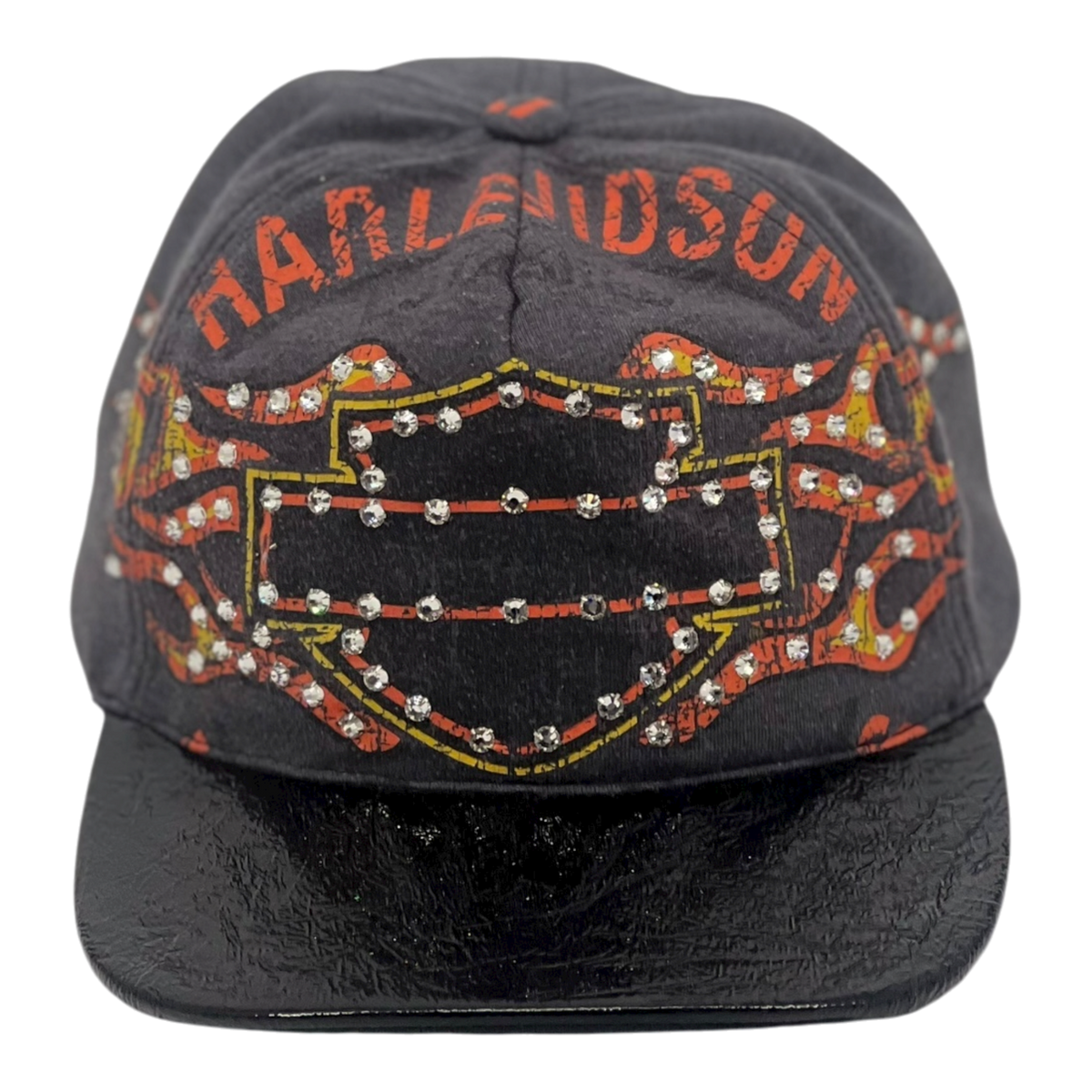 Vintage Harley Tee Rhinestone Hat