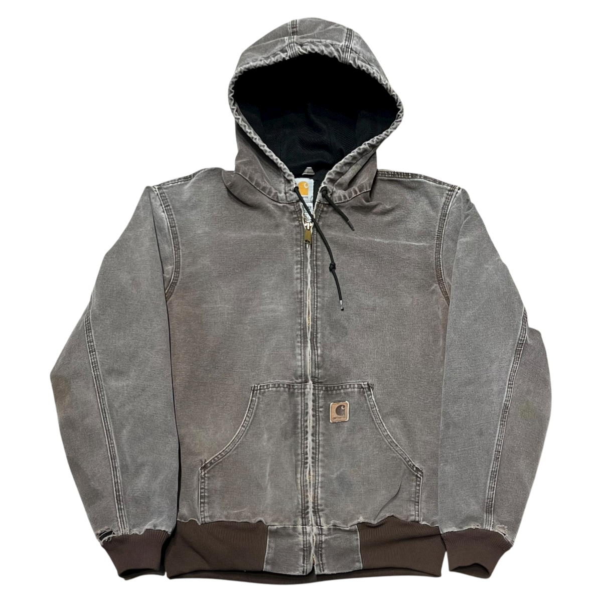Vintage Brown Hooded Jacket