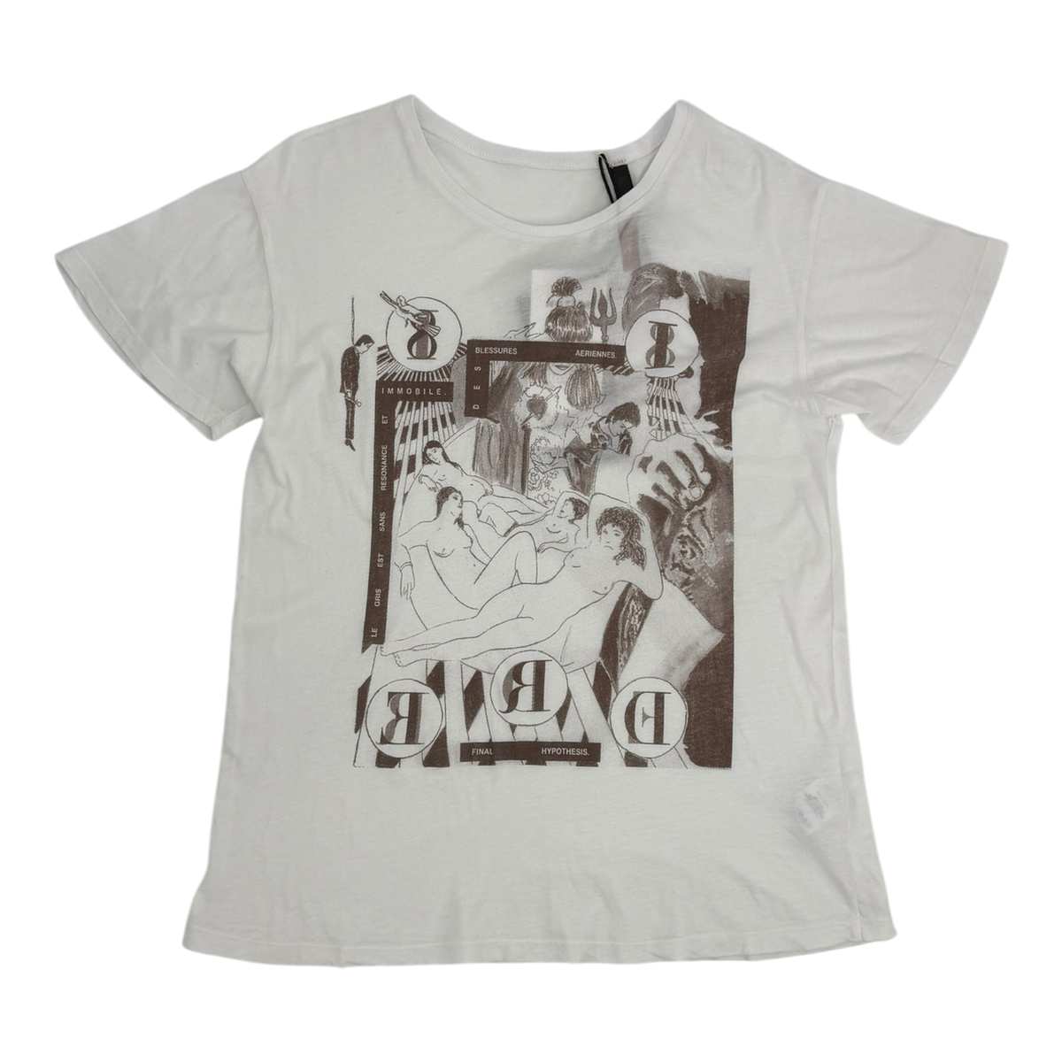 Bath House Orgy T-Shirt 'White/Brown'