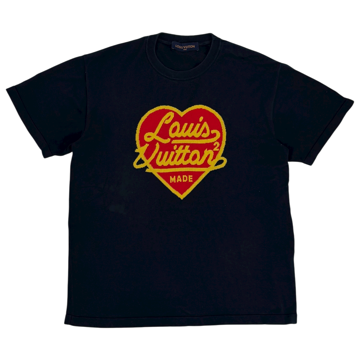 Intarsia Jacquard Heart Crewneck