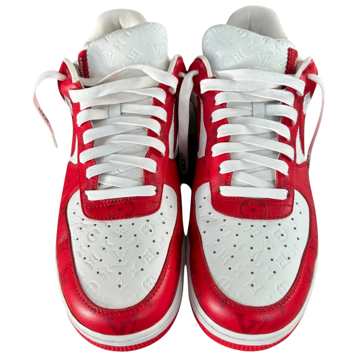 Nike Red & White Monogram Air Force 1