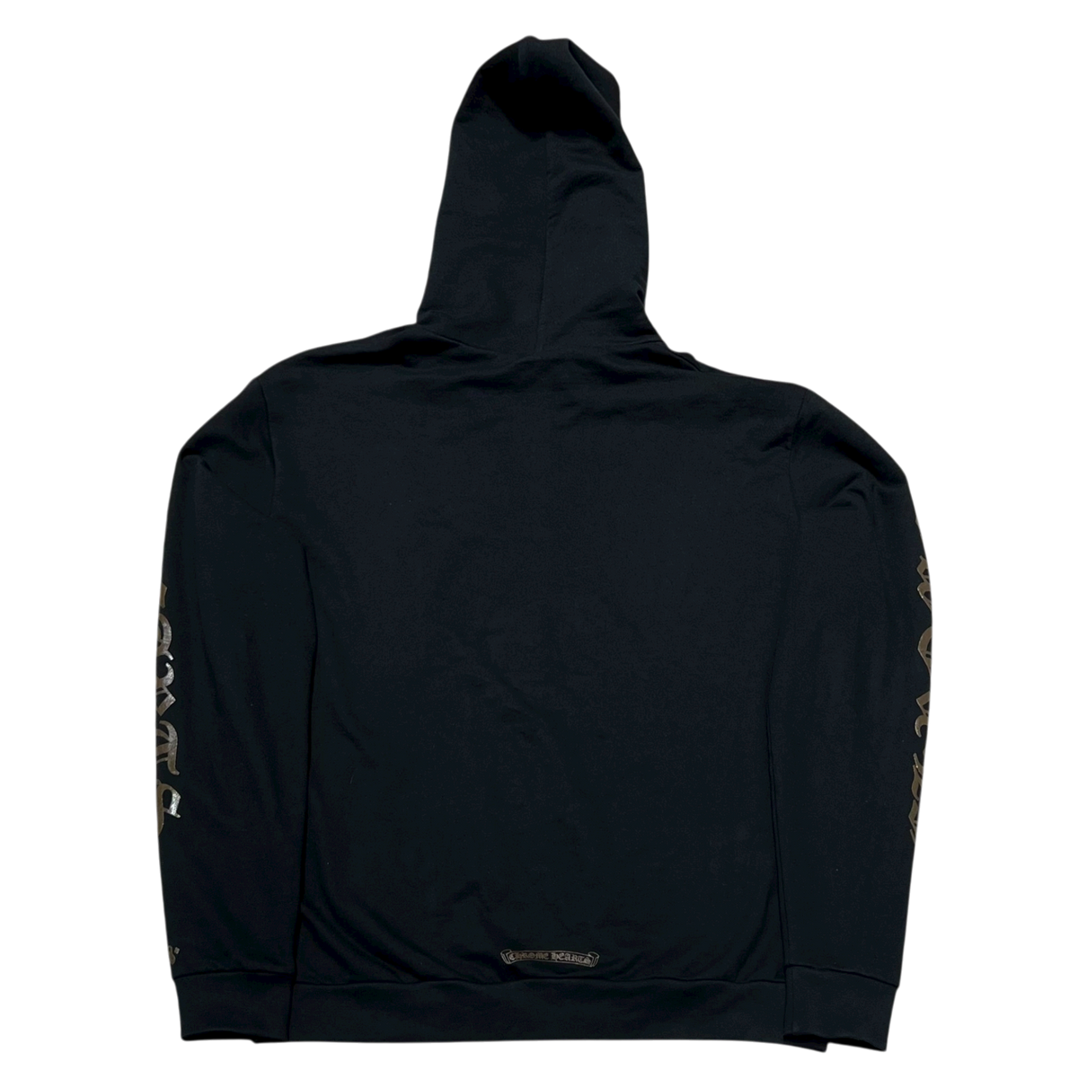 'Brown Glitter' 1988 Black Zip Up Hoodie