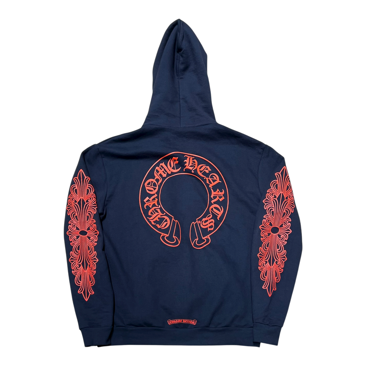 Horseshoe Floral Hoodie 'Navy/Red'