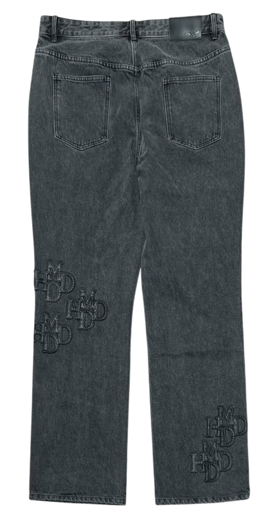 Double Patch Flare Pants Grey/Black