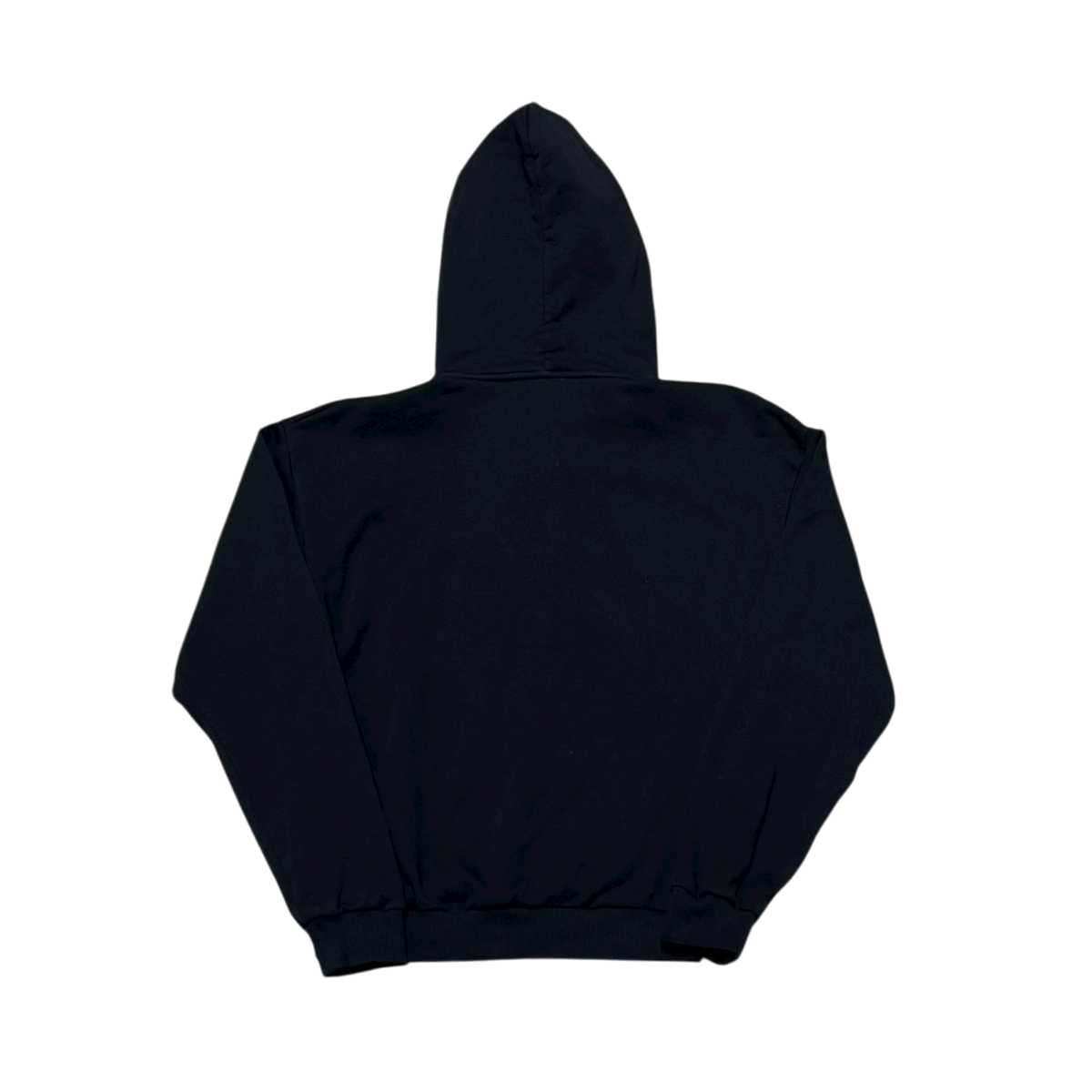 Black Loose Hoodie Center Logo