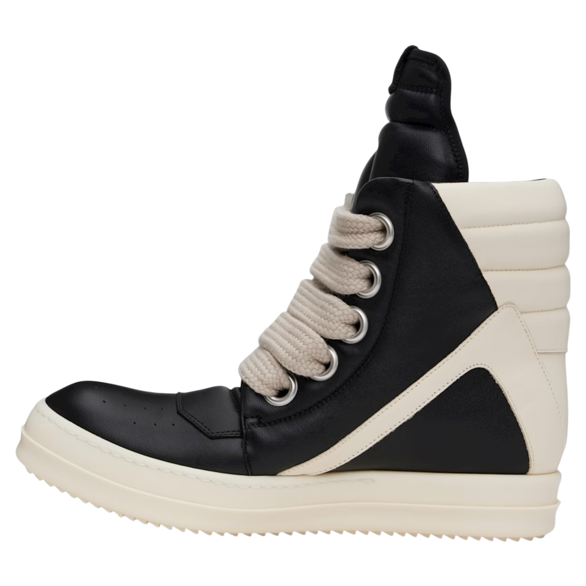Black & Off-White Hollywood Jumbolace Geobasket Sneakers