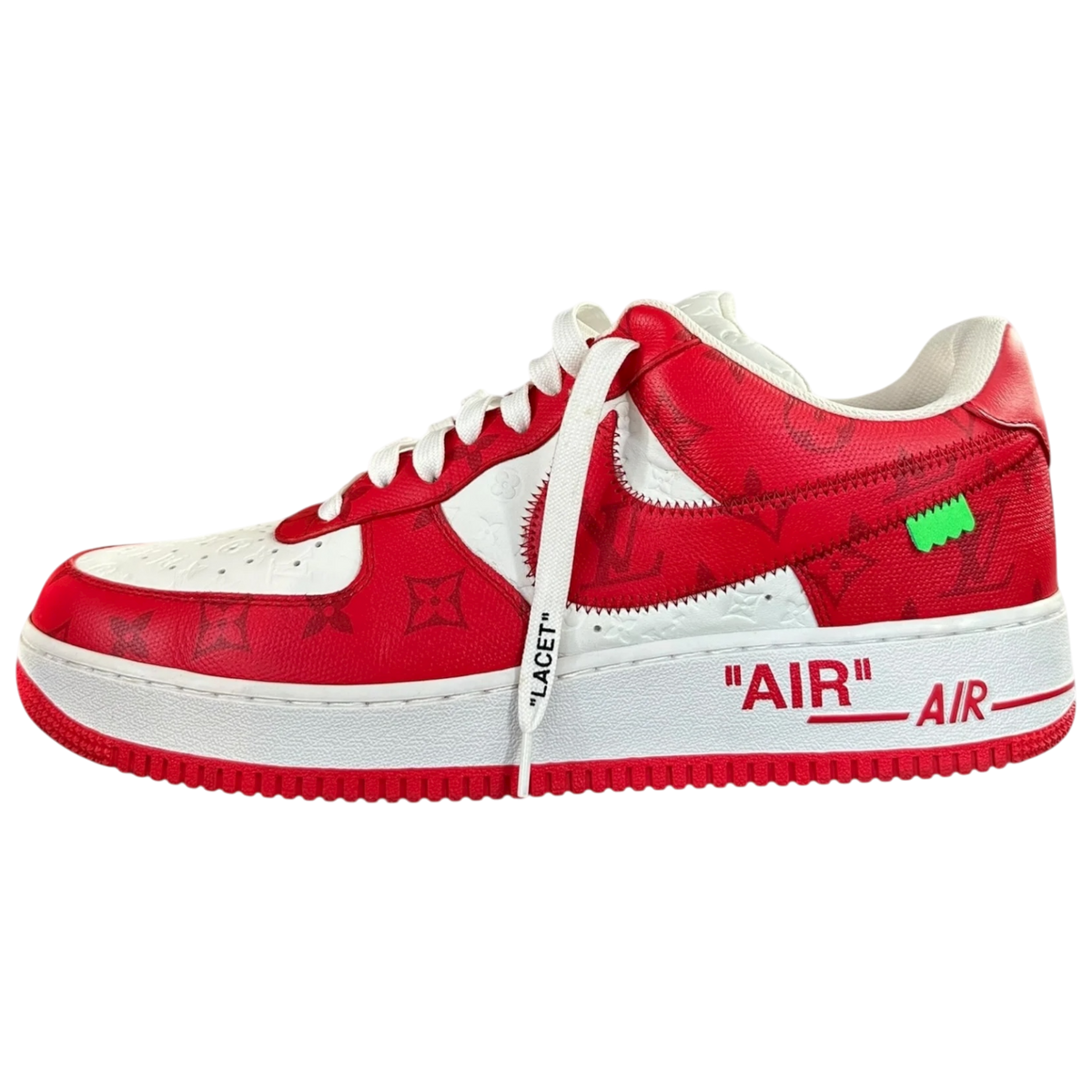 Nike Red & White Monogram Air Force 1