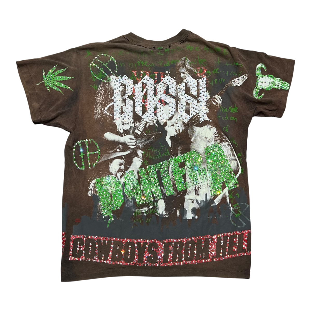 Vintage Rhinestone Brown Tee (2025)