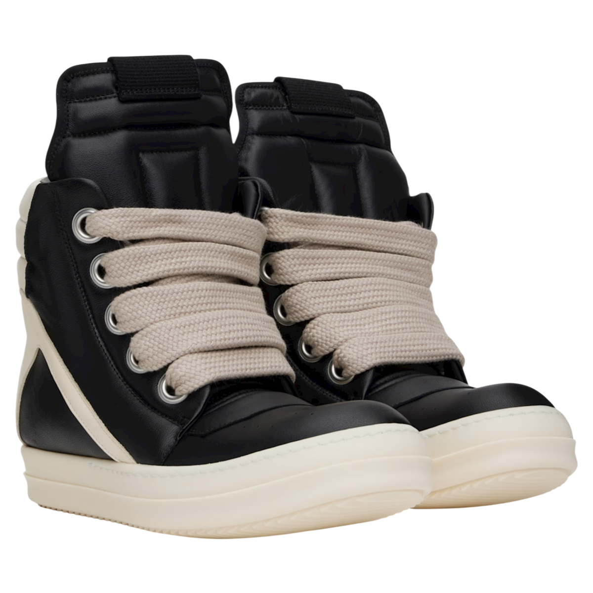 Black & Off-White Hollywood Jumbolace Geobasket Sneakers