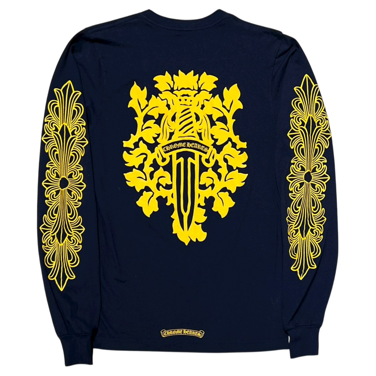 V89 Dagger L/S T-shirt Navy/Yellow