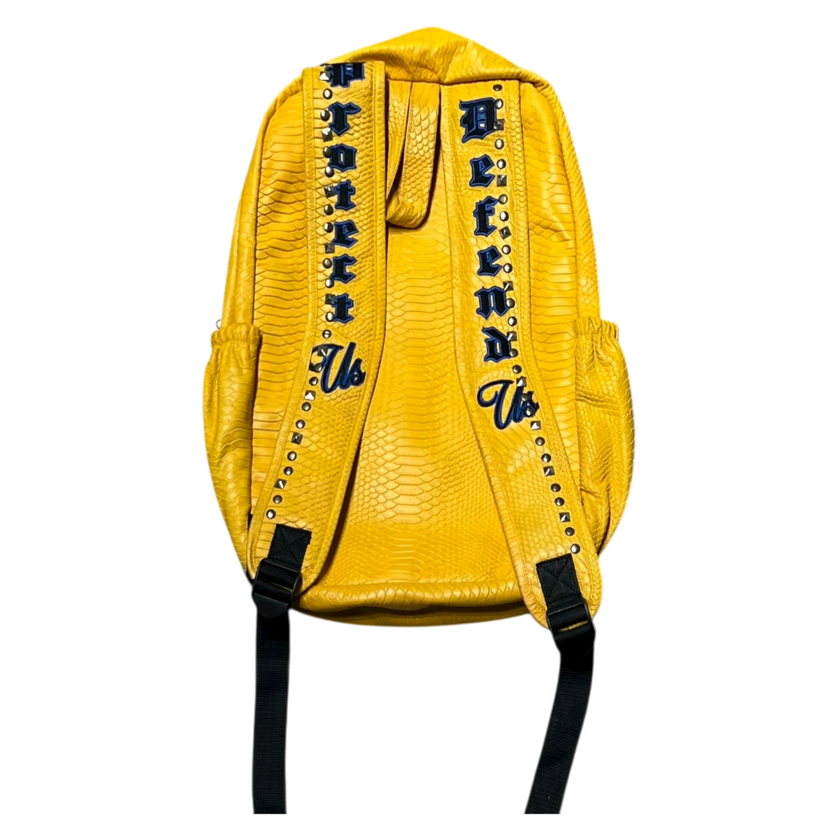 Saints Yellow Snakeskin Backpack