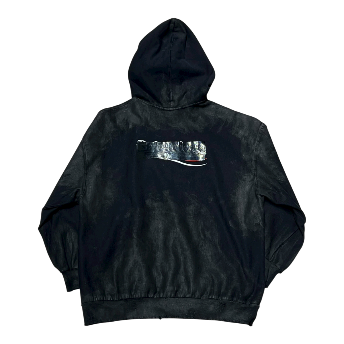 Mud Oversized Zip Up Black
