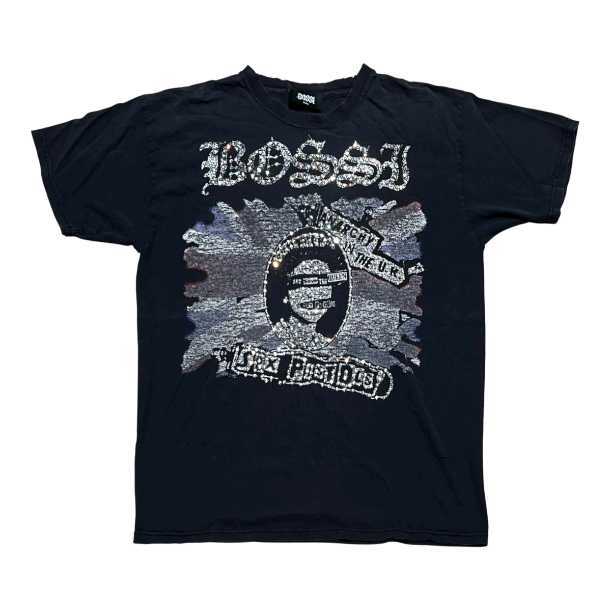 Vintage Rhinestone Navy Tee (FW25)