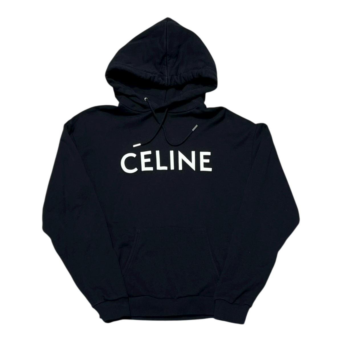 Black Loose Hoodie Center Logo