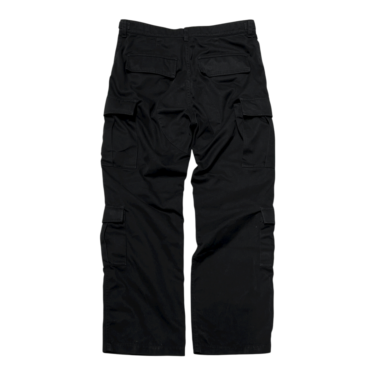 Flared Cargo Pants in black
