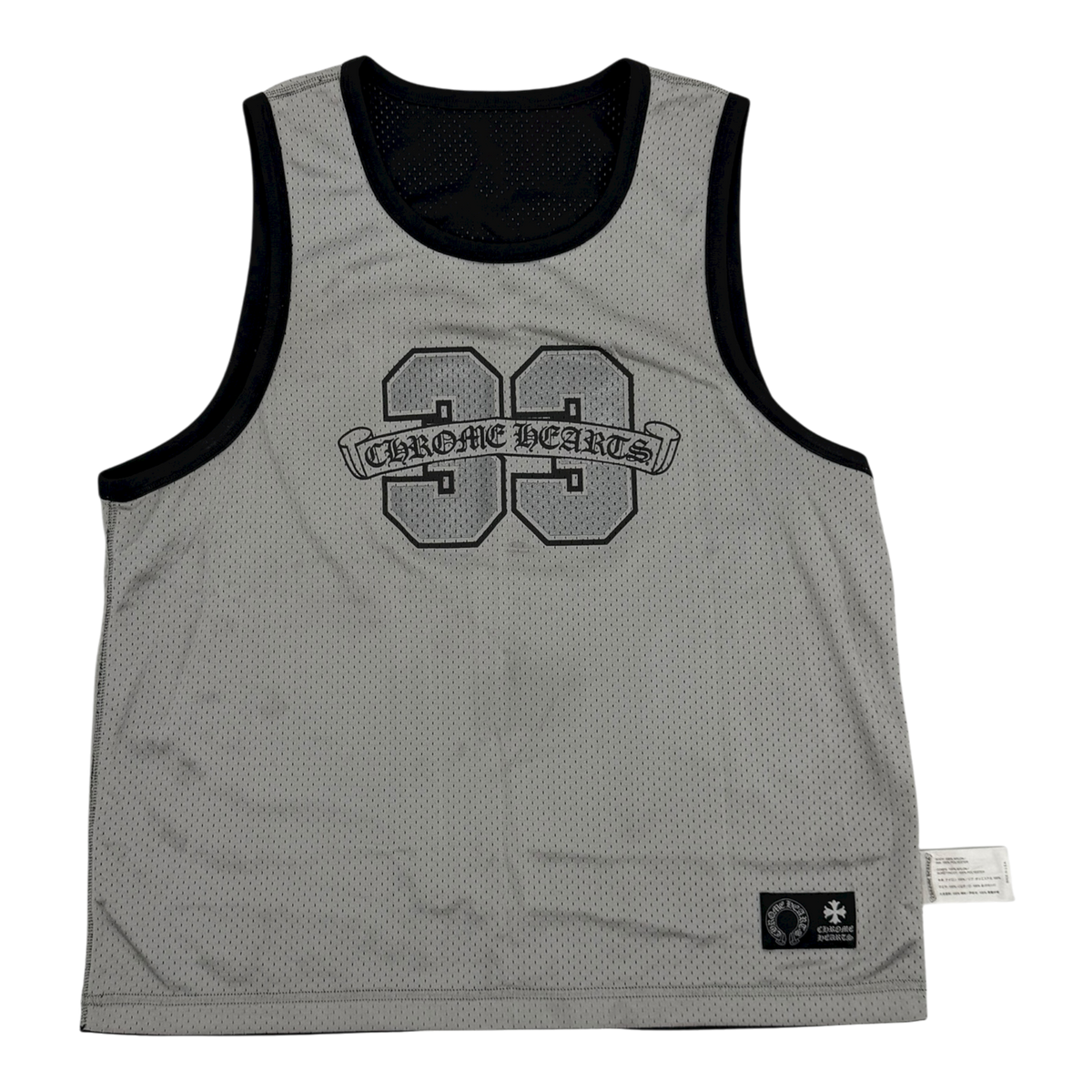 Black Mesh Tank Jersey