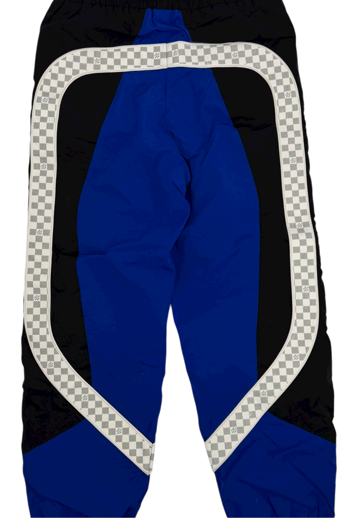 SS22 Amen Break Blue Damier Stripe Track Pants