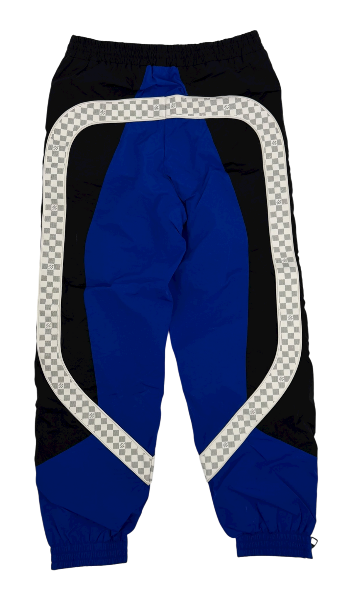 SS22 Amen Break Blue Damier Stripe Track Pants