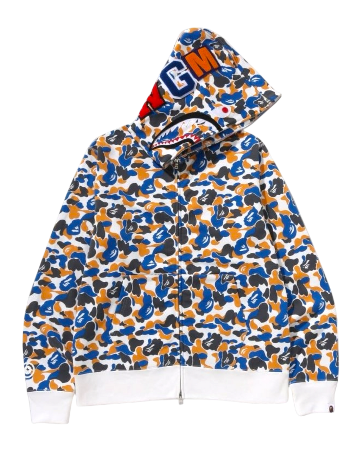 Maebashi City Camo Split Zip Shark Full Zip Hoodie