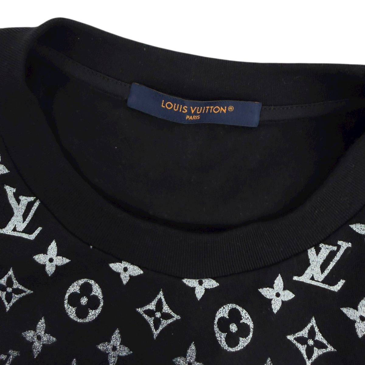 Gradient Cotton T-Shirt Black