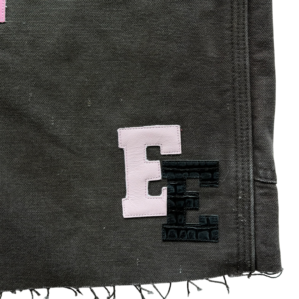 Multi Patch Brown Carpenter Shorts