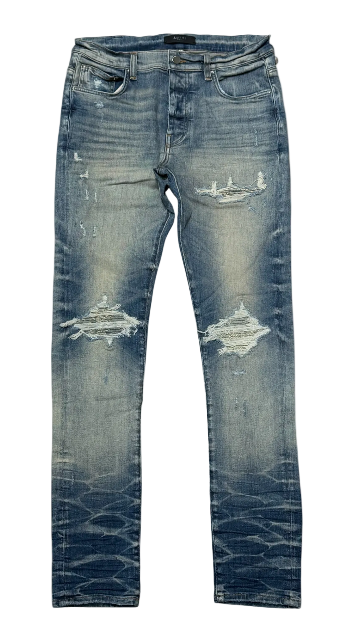 Blue Bandana Paisley Jacquard MX1 Jeans
