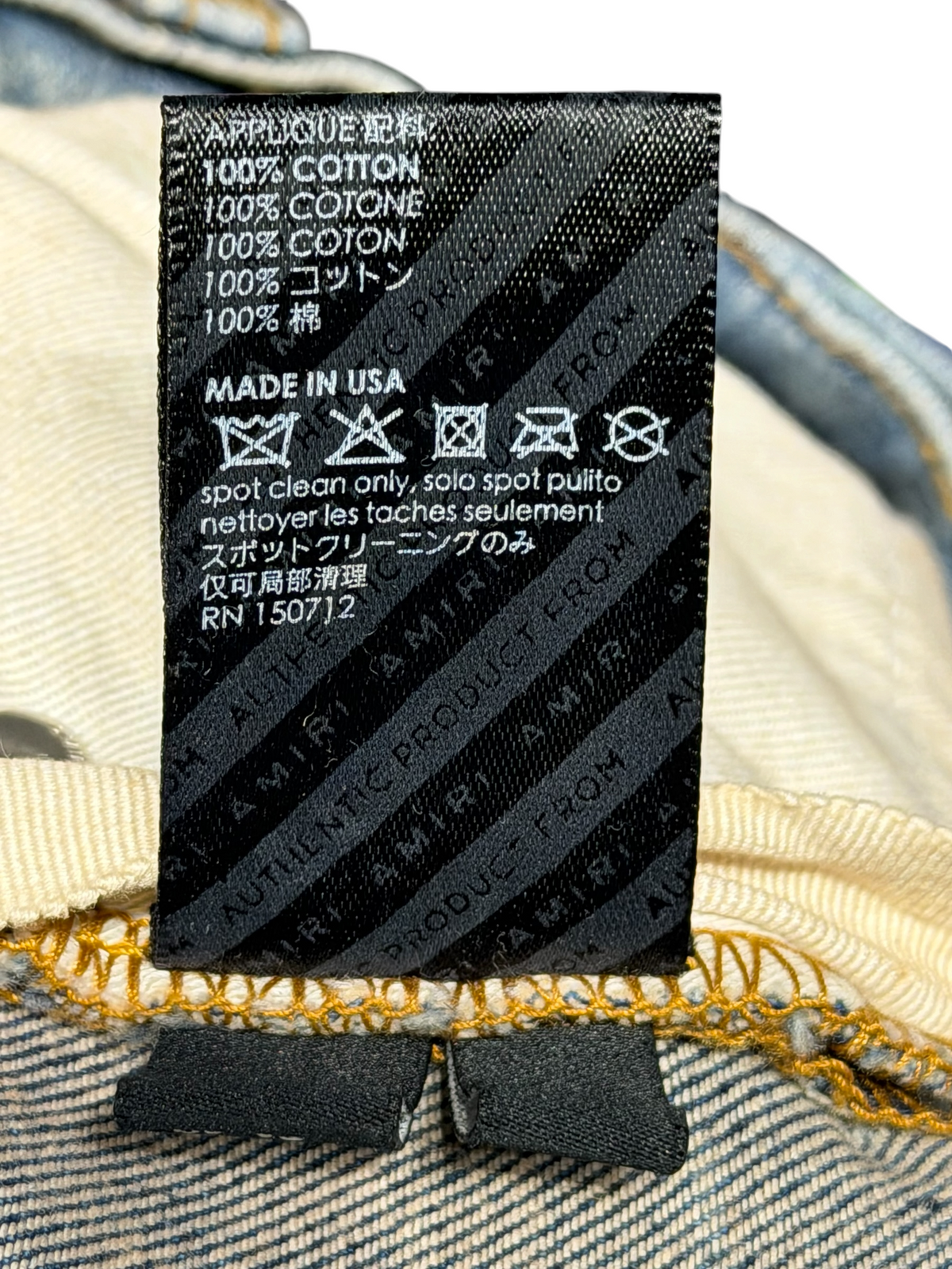 Blue Bandana Paisley MA Logo MX1 Jeans