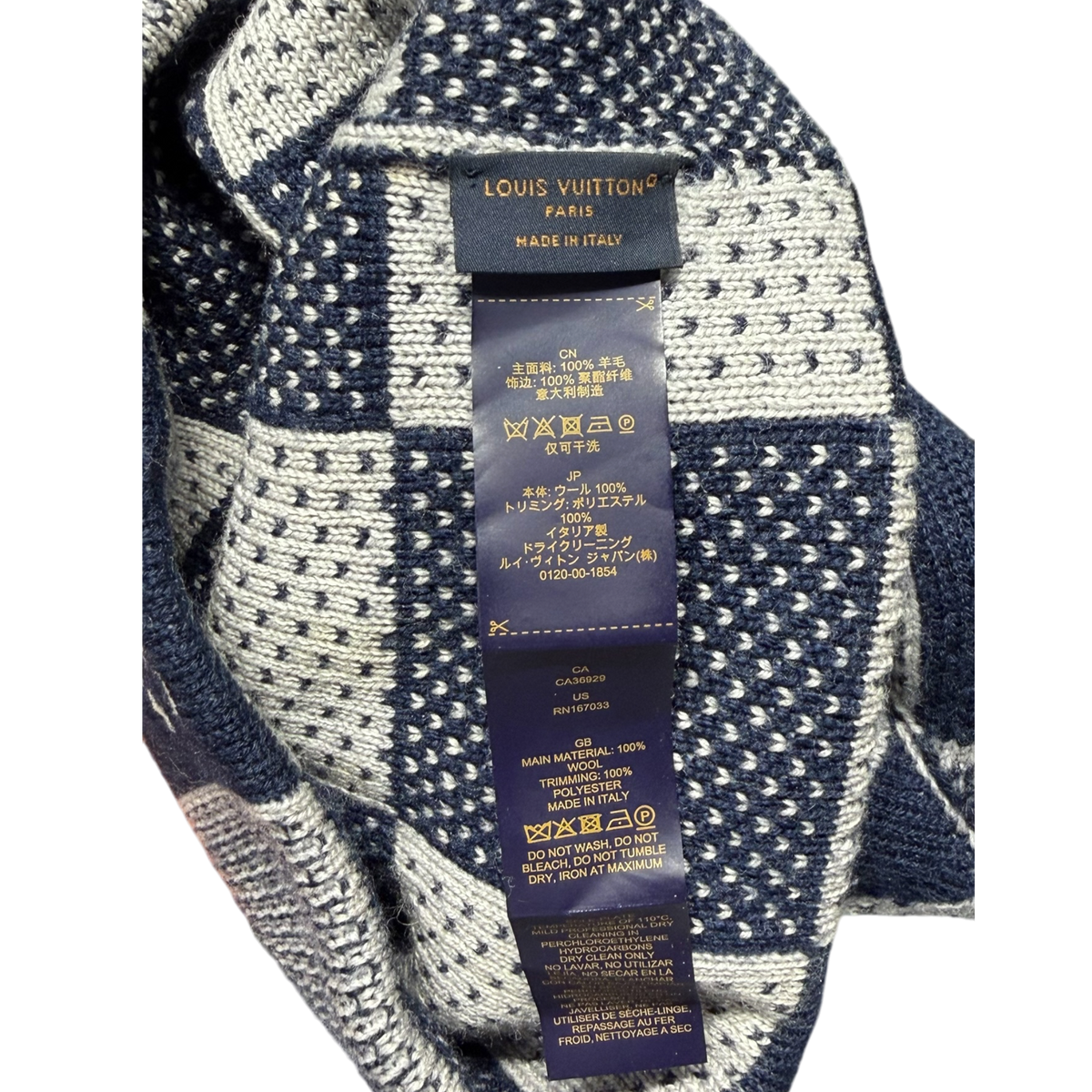 Damier Heritage Beanie Navy