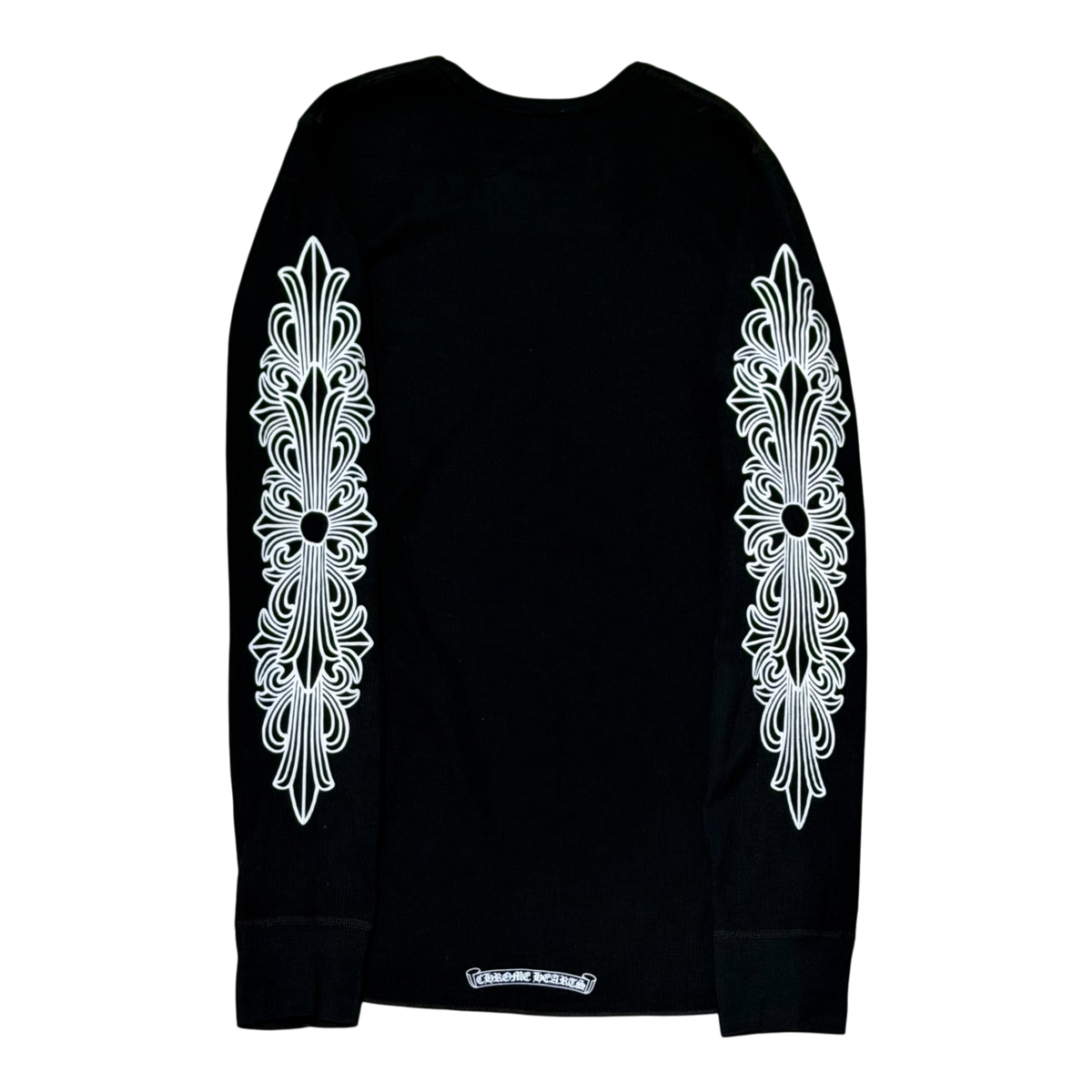 Black Horseshoe Floral Thermal Longsleeve