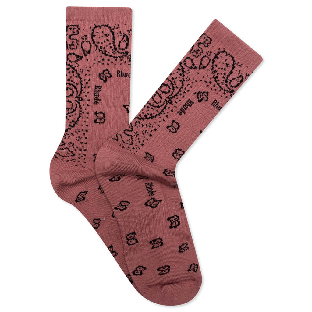 RHUDE Bandana Jacquard Socks - Multi