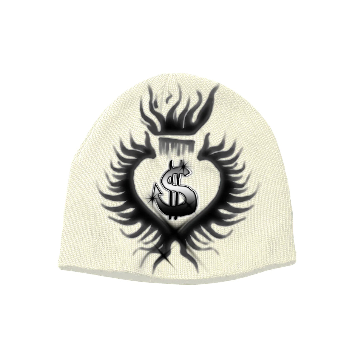 Script Breed Beanie Cream