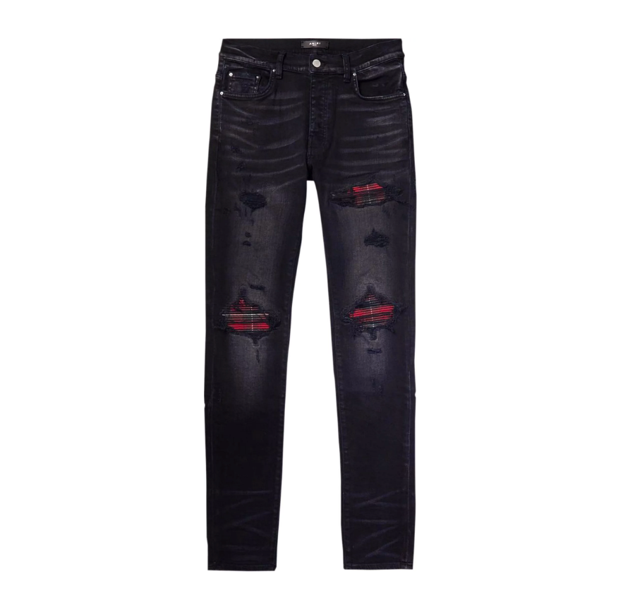 MX1 Ultra Suede Flannel Jean Black/Red