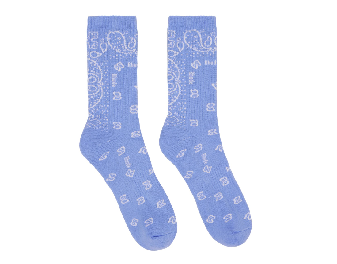 RHUDE Bandana Jacquard Socks - Multi