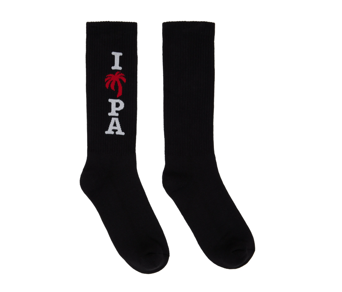 Palm Angels I Love PA Socks Black