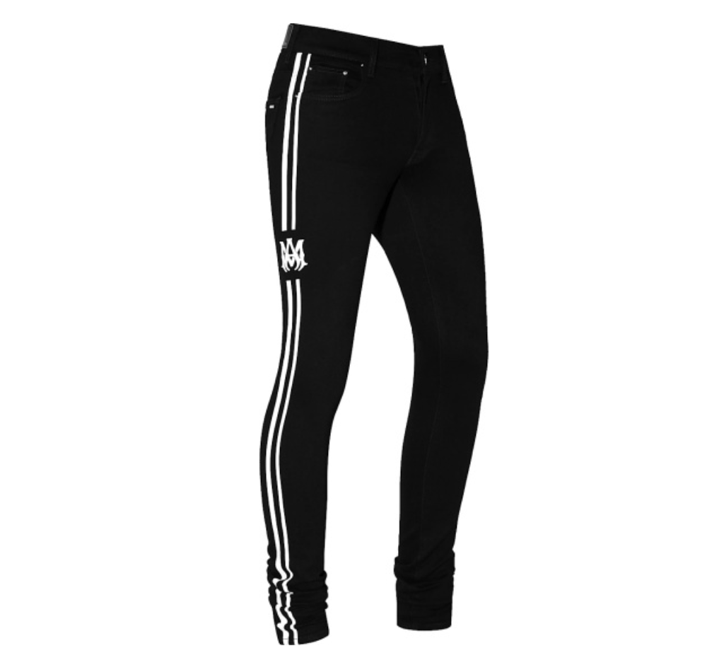 MA Stripe Track Jean Black OD