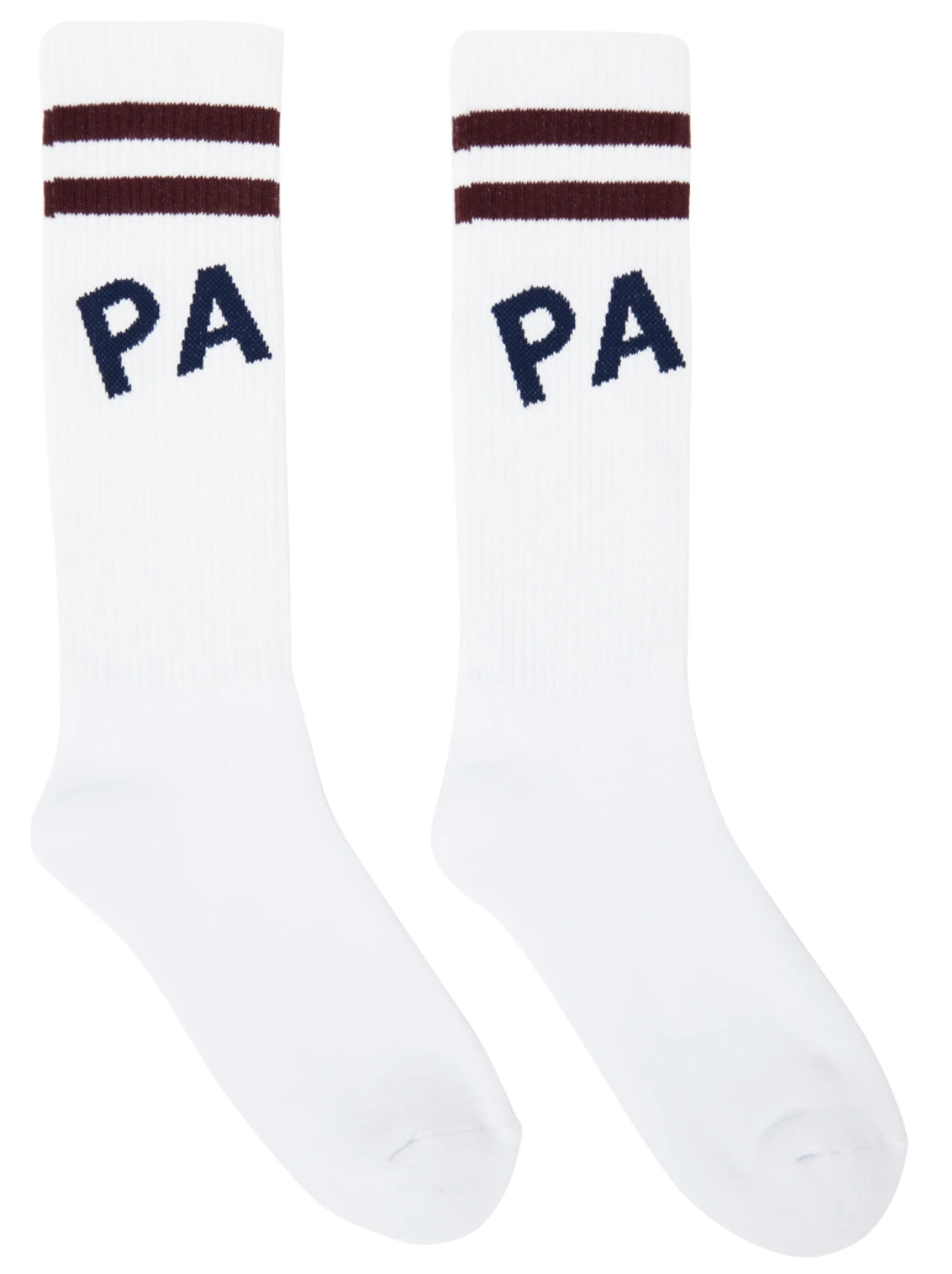Palm Angels White College Socks