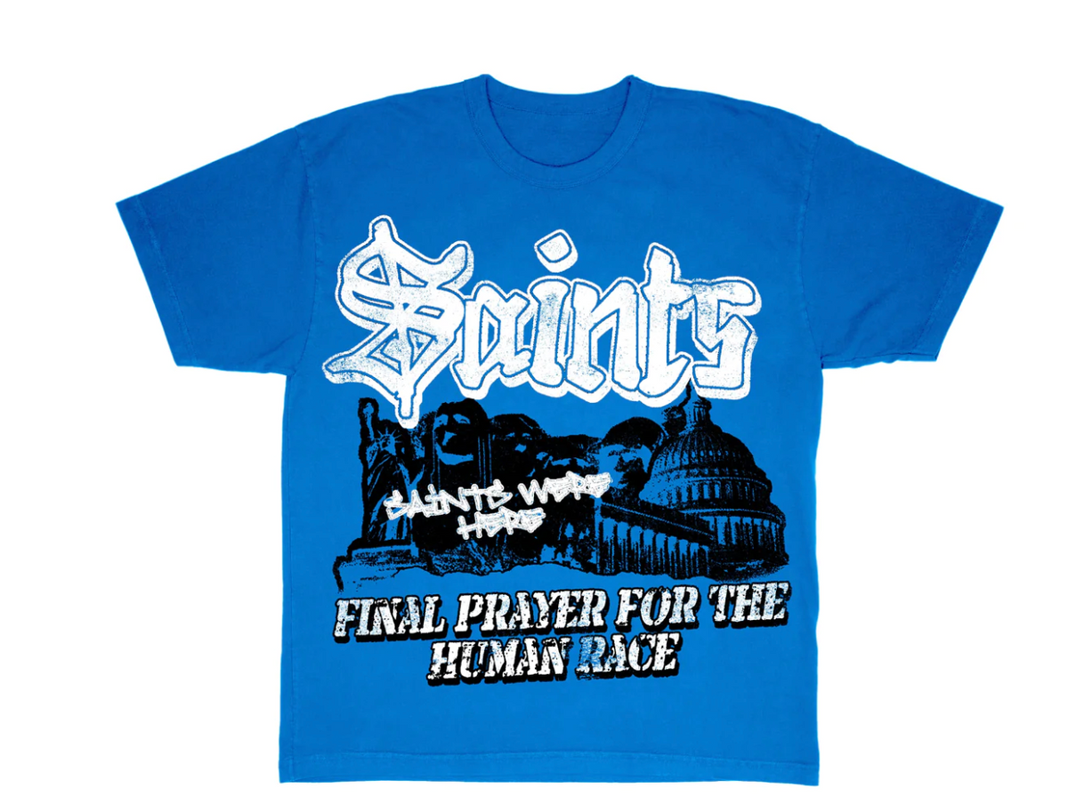 We're Here Tee Blue