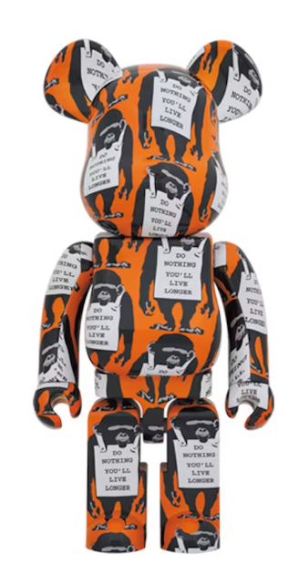 Bearbrick Monkey Sign 1000% Orange