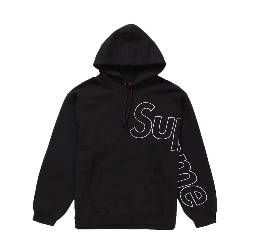 Supreme Reflective Hooded Sweatshirt Black
